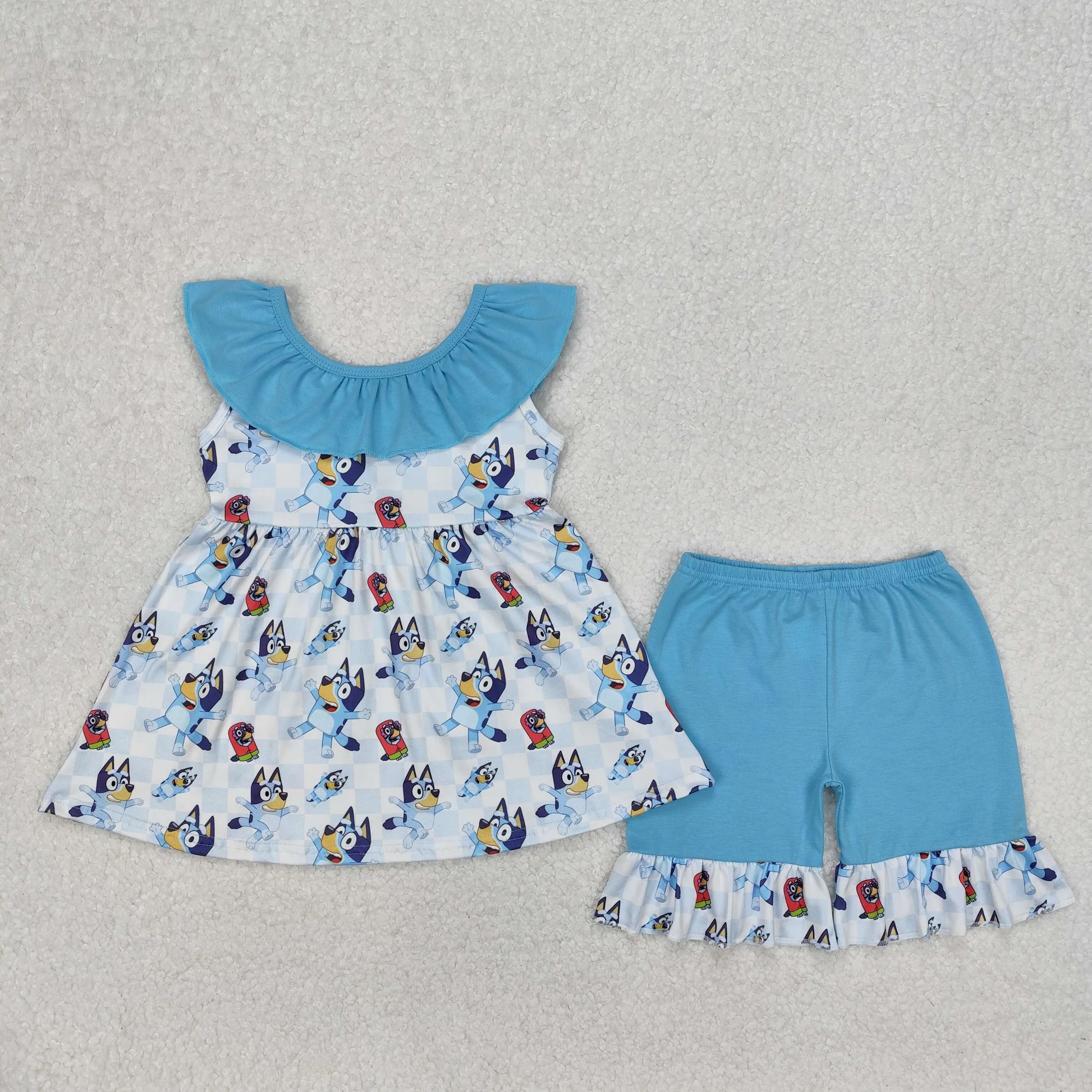 Bluey Ruffle Short Set