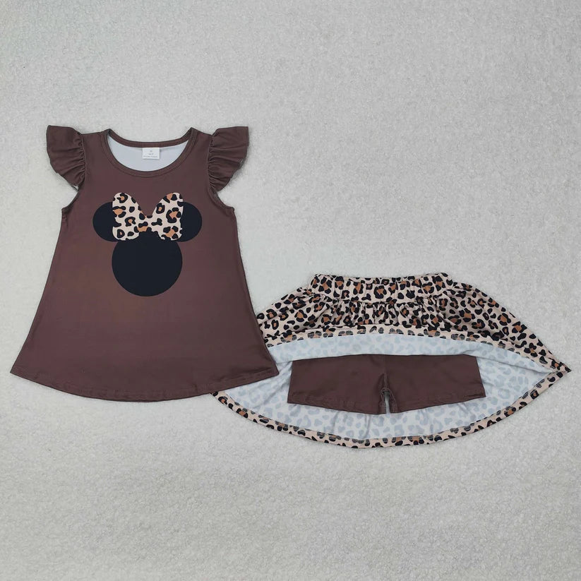 Leopard Mouse Skort Set