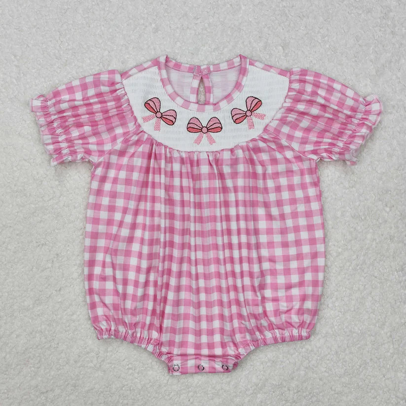 Pink Bow Embroidery Bubble