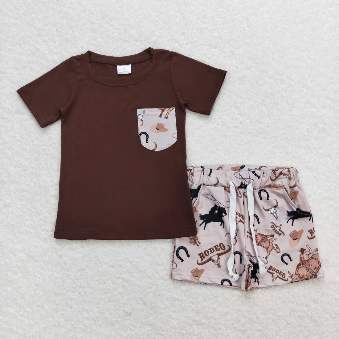 Western Pocket Boy Short Set