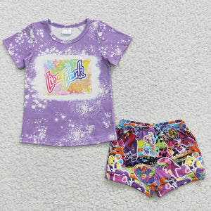 Lisa Frank Short Set