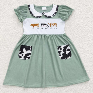 Cow Embroidery Dress