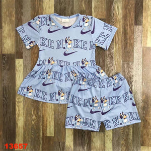 Blue Heeler Girl Short Set