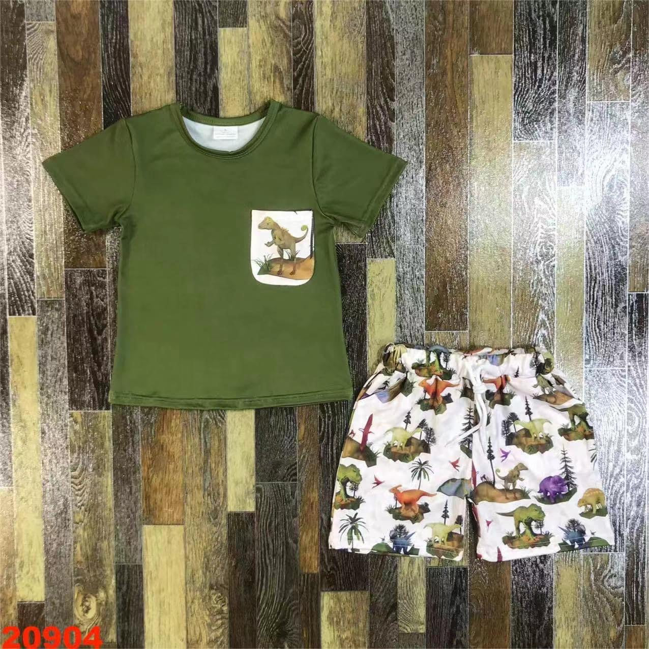 Dinosaur Pocket Short Set