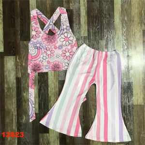 Retro Stripped Pant Set