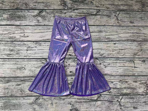 Purple Shimmer Bell Bottoms