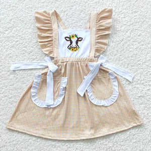 Cow Embroidery Dress