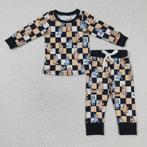 Checkered Bluey PJ Set