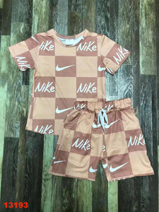 Tan Short Set