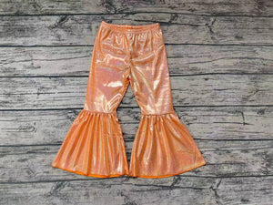 Orange Shimmer Bell Bottoms