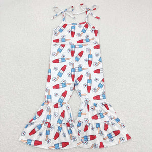 Red white and blue popsicle jumpsuit