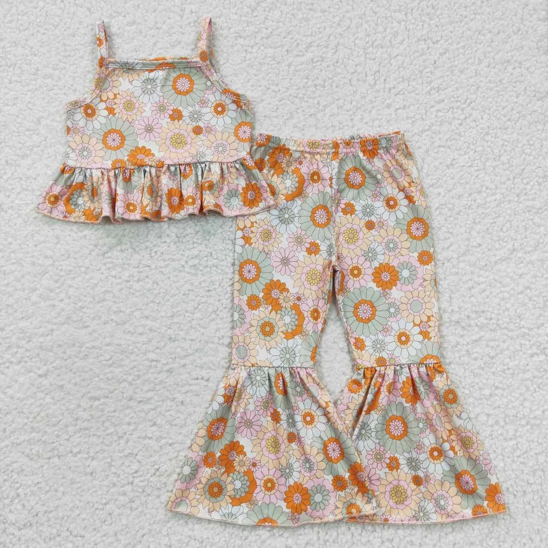 Fall Floral Halter Top Bell Set