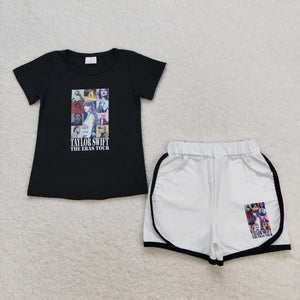 Taylor Swift Black Short Set