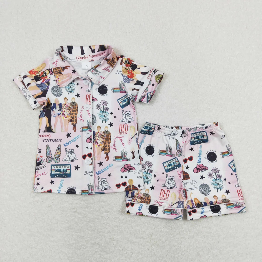 Taylor Swift Button Up PJ Set