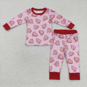 Christmas Tree Cake Pink PJ Set