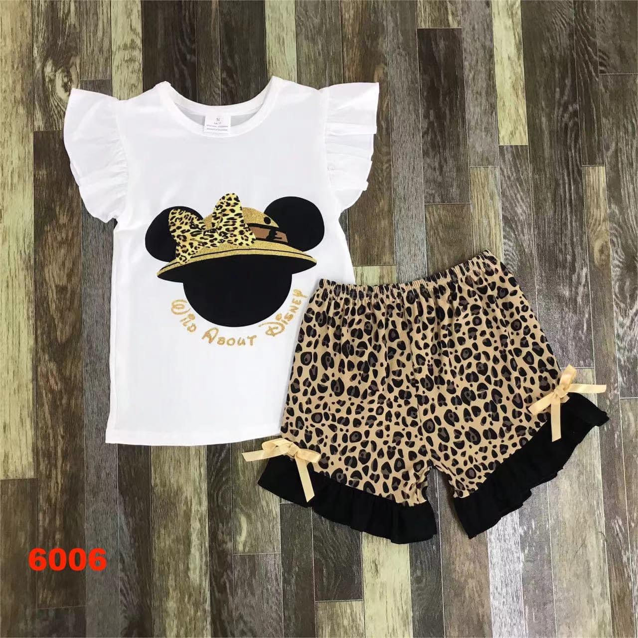 Minnie Safari Cheetah Short Set