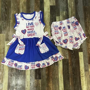 Love Not Hate Makes America Great Short Set