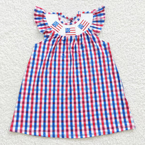 Smocked American Flag Dress