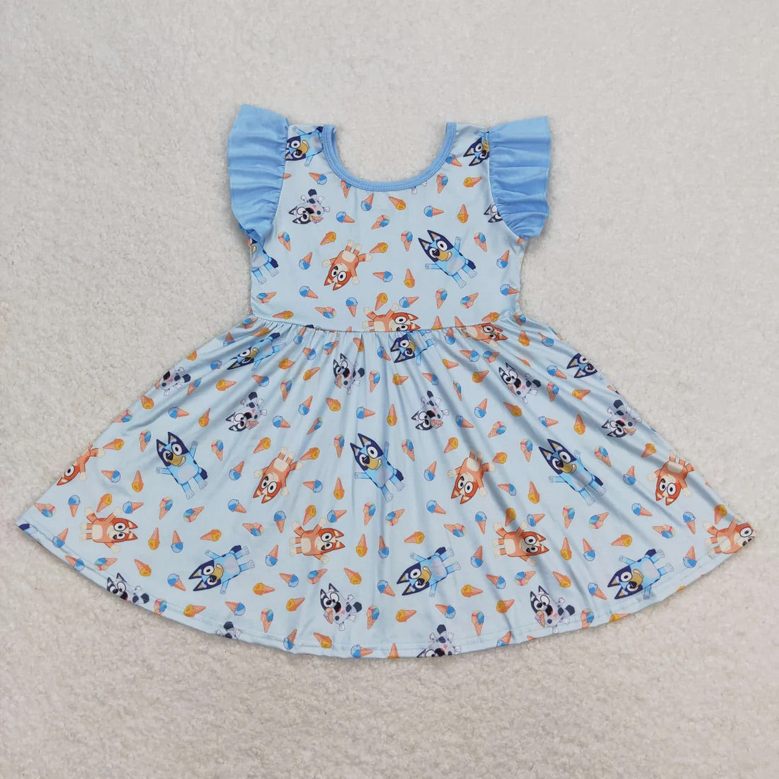 Bluey Ice Cream Short Sleeve Dress