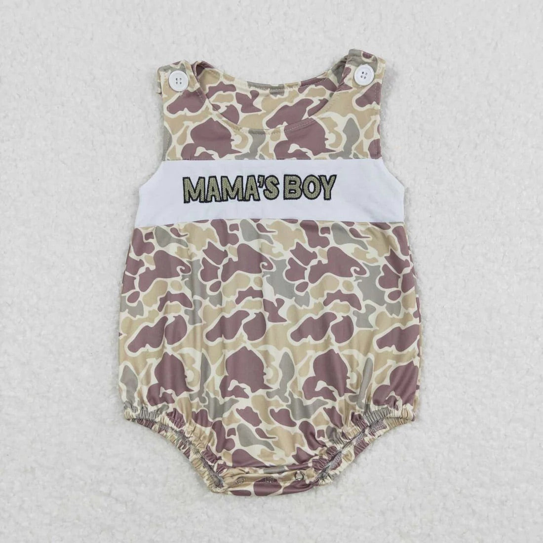 Mama's Boy Embroidery Bubble