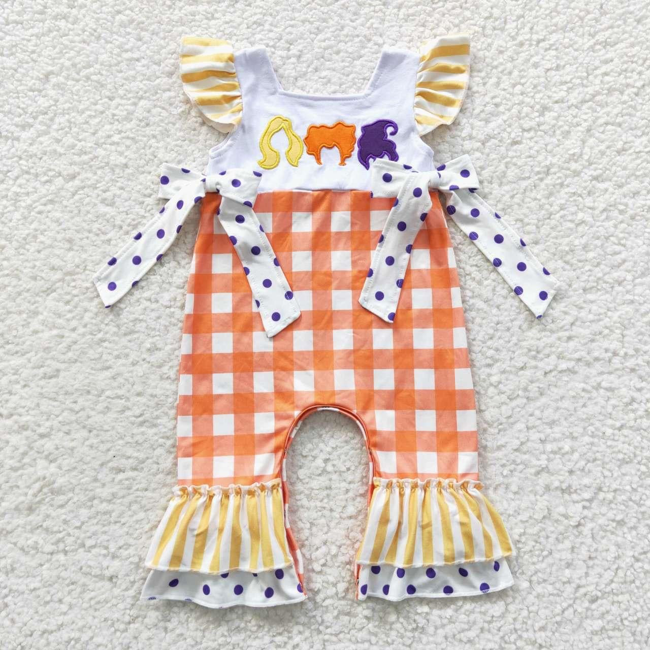 Hocus Pocus Embroidery Romper