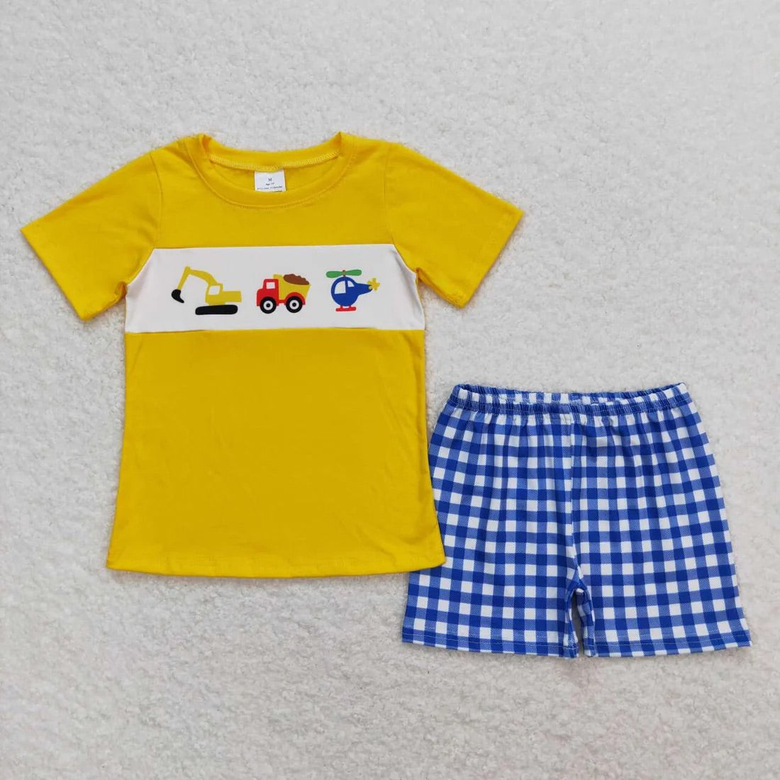 Boy Transportation Short Set