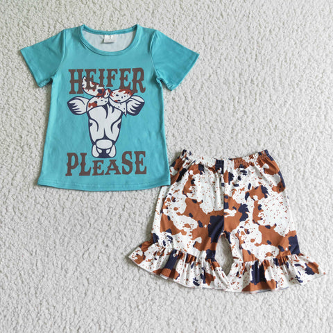 Heifer Please Short Set