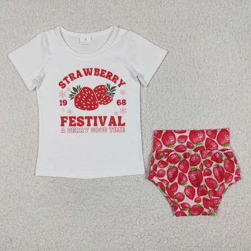 Strawberry Bummie Set