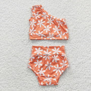 Orange Flower Bummie Set
