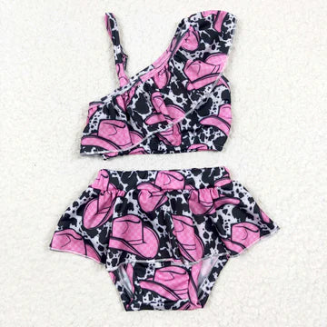 Cowgirl Cow Print Swimsuit