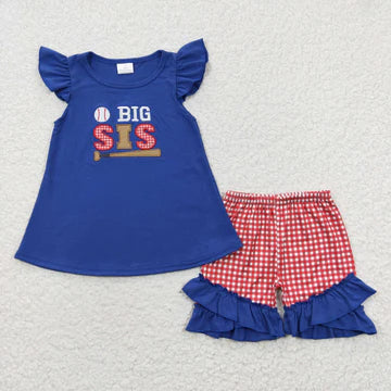Big Sis Baseball Short Set